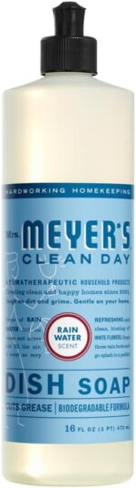 MRS. MEYER'S CLEAN DAY Kitchen Set, Dish Soap, Hand Soap, Multi-Surface Cleaner, 3 CT (Rain Water) - Image 4