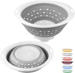 QiMH Collapsible Colander and Strainer, 5 Quart(1.25 gal), Heavey Duty Kitchen Drainer Basket for Pasta, Veggies and Fruits, New Home Apartment Essentials - Image 2