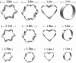Metal Cookie Cutters Set- Heart, Star, Round, Flower - 12Pcs Cookie Cutters - Heart Star Cookie Cutter Round Small Cutter Flower Cookie Cutter for Baking - Image 7