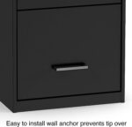 STAPLES 3-Drawer Vertical File Cabinet, Letter Size Documents, Lockable, 18.9" D x 14.3" W x 34.9" H, Black - Image 7