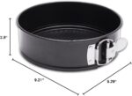 Hiware 9 Inch Non-stick Cheesecake Pan Springform Pan with Removable Bottom/Leakproof - Black - Image 8