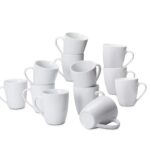 Amazon Basics Porcelain, 12 oz Coffee Mug Set, 12 Count, White (Previously AmazonCommercial brand) - Image 2
