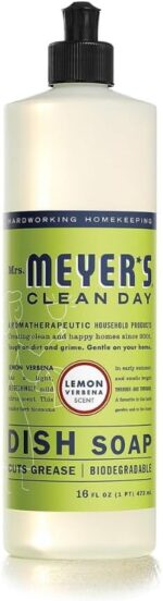 MRS. MEYER'S CLEAN DAY Lemon Verbena Scent Variety, 1 Room Freshener 8 OZ, 1 Liquid Dish Soap 16 OZ, 1 Liquid Hand Soap 12.5 OZ, 1 Multi-surface Cleaner 16 OZ, Lemon Verbena, 1 CT - Image 5