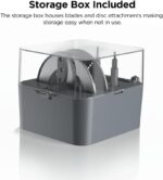 Ninja NF705BRN Professional XL Food Processor, Storage Box, 1200 Peak-Watts, 4-in-1, Chopping, Slicing/Shredding, Purees, Dough, 12-Cup Processor Bowl, 2 Blades & 2 Discs, Feed Chute/Pusher, Black - Image 3