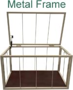 eHemco Heavy-duty Water Hyacinth Wicker Storage Trunk with Metal Frame, 30 by 17.5 by 17.5 Inches, Natural - Image 5