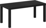 Furinno Classic Simple Coffee Table for Living Room, 38.98 (W) x 17.52 (H) x 18.9 (D) Inches, Black - Image 6
