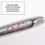 Newness Soup Ladle, [Rustproof, Heat Resistance, Integral Forming] Resilient 304 Stainless Steel Soup Spoon with Vacuum Ergonomic Round Handle, Cooking Spoon for Kitchen, 13.7 Inches - Image 4