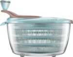 Brigii Salad Spinner, 4.24 Quart Lettuce Spinner with Double Drainage Holes, Salad Dryer for Washing, Spinning, and Draining Greens, Fruits, and Vegetables - Image 2