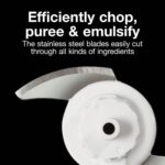 Proctor Silex Durable Electric Vegetable Chopper & Mini Food Processor for Chopping, Puree & Emulsify, 1.5 Cup, White - Image 4