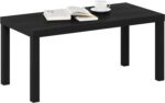 Furinno Classic Simple Coffee Table for Living Room, 38.98 (W) x 17.52 (H) x 18.9 (D) Inches, Black - Image 2