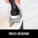 GORILLA GRIP BPA-Free Heavy Duty Ice Cream Scoop, Comfortable Ergonomic Handle, Professional Grade Scooper for Perfect Round Scoops, Spoon Frozen Hard Gelato, Sorbet, Cookie Dough, Kitchen Tool, Black - Image 6