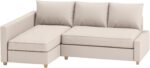 Durable Polyester Flax Friheten Sleeper Sofa Cover Replacement is Compatible for IKEA Friheten Sofa Bed Corner Sectional Slipcover. Sofa Cover Only (Light Beige Right Chaise) - Image 5