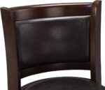 Boraam Augusta Bar Height Swivel Stool, 29-Inch, Cappuccino with Dark Brown PU - Image 8