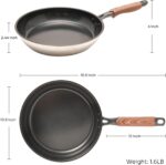 ZHANG XIAO QUAN SINCE 1628 Non Toxic Stainless Steel Pan, 10 Inch Nonstick Frying Pans, Non Stick Non Toxic Frying Skillet, Works on Induction, Electric Stove and Gas Cooktops - Image 3