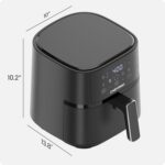 Chefman Air Fryer – 4 QT Compact Airfryer for Quick & Easy Meals in Minutes, Features Hi-Fry Technology for Extra Crisp, Touchscreen Controls with 4 Presets, Nonstick & Dishwasher Safe Basket - Black - Image 8