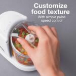 Proctor Silex Durable Electric Vegetable Chopper & Mini Food Processor for Chopping, Puree & Emulsify, 1.5 Cup, White - Image 5
