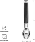 KitchenAid Classic Ice Cream Scoop, 8.6 inches, Black - Image 3