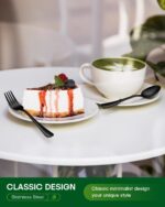 20 Piece Black Silverware Set, Stainless Steel Flatware Set for 4 Food Grade Cutlery Utensil Set Include Knife Fork Spoon Mirror Polished Dishwasher Safe - Image 7