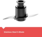 BLACK+DECKER Food Processor and Vegetable Chopper, Stainless Steel Blade, 8-Cup Capacity, 450W Power with Attachments to Grate, Shred, Slice, Mince, Grind, and Puree - Image 5
