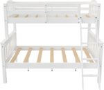 DHP Airlie Twin over Full Bunk Bed, White, Wood Construction, Converts to Twin/Full, 4-Step Ladder, Guard Rails - Image 12