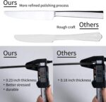 45-Piece Silverware Set Flatware Cutlery Set Service for 8, Durable Stainless Steel Tableware in Ergonomic Design Size and Weight, Kitchen Utensil Sets with Steak Knives, Rust-proof, Dishwasher Safe - Image 6