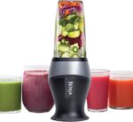Ninja Fit Compact Personal Blender, Portable Blender for-Smoothies, Shakes, Food Prep, and Frozen Blending, 700-Watt Base, (2) 16-oz. Cups and Spout Lids, Black QB3001SS - Image 2