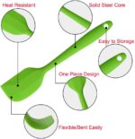 Silicone Spatulas, 11 inch Rubber Spatula Heat Resistant Seamless One Piece Design Non-Stick Flexible Scrapers Baking Mixing Tool (4 Piece) - Image 6