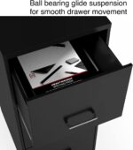 STAPLES 3-Drawer Vertical File Cabinet, Letter Size Documents, Lockable, 18.9" D x 14.3" W x 34.9" H, Black - Image 6