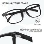 hunsquer Blue Light Glasses for Women Blue Light Blocking Glasses Men Computer Gaming Blue Screen Glasses Mens Blue Light Blocker Glasses - Image 6