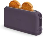 bella 2 Slice Slim Toaster, Fits-anywhere™ Kitchenware, 6 Setting Shade Control with Reheat & Cancel Buttons, Fits sourdough, 10” Long Slot, Anti Jam & Auto Shutoff, 900 Watt, Plum - Image 2