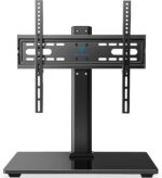 PERLESMITH Universal TV Stand, Table Top TV Stand for 32-60 inch TVs & Monitors, Height Adjustable TV Mount Stand Holds up to 88 lbs with Tempered Glass Base & Wire Management, VESA 400x400mm PSTVS04 - Image 9
