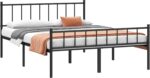 Queen Bed Frame-Classic Metal Platform Bed Frame,Mattress Foundation with Steel Slat Support,Under Foundation Storage,No Box Spring Needed, Easy Assembly, Queen Size - Image 10