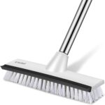 SetSail Floor Scrub Brush with 51-Inch Long Adjustable Handle 2 in 1 Scrape Brush Stiff Bristle Floor Scrubber for Cleaning Shower Bathroom Garage Kitchen Wall Deck Tub Tile - Image 2