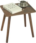 AWASEN Side Table, Small Wood End Table Living Room, Mini Bed Side Table Modern Accent Nightstand with Solid Wood for Bedroom Office Small Spaces, Rustic Brown - Image 8