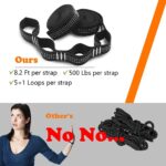 Camping Hammock, Super Lightweight Portable Parachute Hammock with Two Tree Straps Single or Double Nylon Travel Tree Hammocks for Camping Backpacking Hiking - Image 6