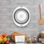 QiMH Collapsible Colander and Strainer, 5 Quart(1.25 gal), Heavey Duty Kitchen Drainer Basket for Pasta, Veggies and Fruits, New Home Apartment Essentials - Image 4