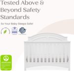 Delta Children Perry 6-in-1 Convertible Crib - Greenguard Gold Certified, Bianca White - Image 4