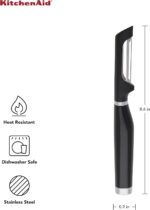 KitchenAid Classic Euro Peeler, 8.6 inches, Black - Image 3