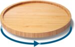 Lazy Susan Organizer for Kitchen,Bamboo Turntable for Cabinet,Pantry,Vanity,Small（Natural） - Image 2