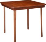 MECO Stakmore Classic Straight Edge Solid Wood Folding Card Table, Cherry Frame - Image 8