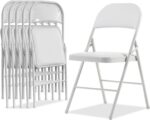 Simpli-Magic Folding Chairs with Padded Cushion and Back, Padded Folding Chairs (6 Pack) for Home and Office, Indoor and Outdoor Events, White - Image 2