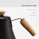 Bodum 27oz Bistro Gooseneck Electric Water Kettle, Pour Over Coffee & Tea, Stainless Steel, Matte Black - Image 6