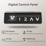 Furmax 55 x 24 Inches Electric Height Adjustable Standing Desk Large Sit Stand Up Desk Home Office Computer Desk Memory Preset with T-Shaped Metal Bracket, Black - Image 6