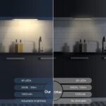 10inch Under Cabinet Lighting, 2 Pack Rechargeable Motion Sensor Light Indoor, 5 Levels Dimmable Magnetic Closet Lights, Wireless Under Counter Lights for Kitchen, Stairs - Image 3