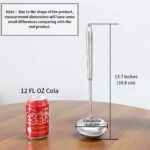 Newness Soup Ladle, [Rustproof, Heat Resistance, Integral Forming] Resilient 304 Stainless Steel Soup Spoon with Vacuum Ergonomic Round Handle, Cooking Spoon for Kitchen, 13.7 Inches - Image 8