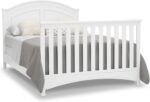 Delta Children Perry 6-in-1 Convertible Crib - Greenguard Gold Certified, Bianca White - Image 15