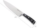 Amazon Basics Classic 8-inch Full Tang Stainless Steel Chef's Knife with Three Rivets, Silver - Image 6