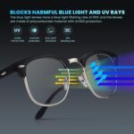 racico Computer Blue Light Blocking Glasses Blue Light Glasses Men Women, Anti Blu-Ray Clear Gaming Glasses Lenses - Image 4