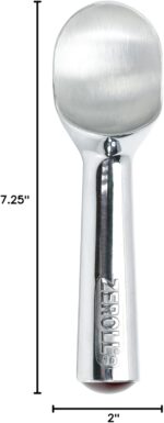 Zeroll Ice Cream Scoop with Unique Liquid Filled Heat Conductive Handle Simple One Piece Aluminum Design Easy Release Made in USA, 4-Ounce, Silver - Image 10