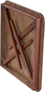 MECO Stakmore Classic Straight Edge Solid Wood Folding Card Table, Cherry Frame - Image 10